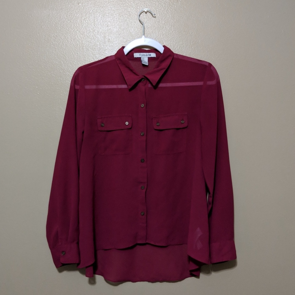 Red Long Sleeved Shirt